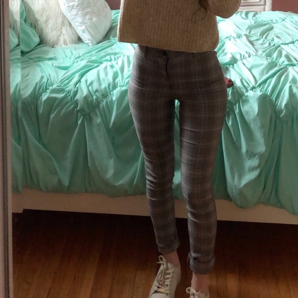 High waisted plaid pants size XS - Picture 2 of 6